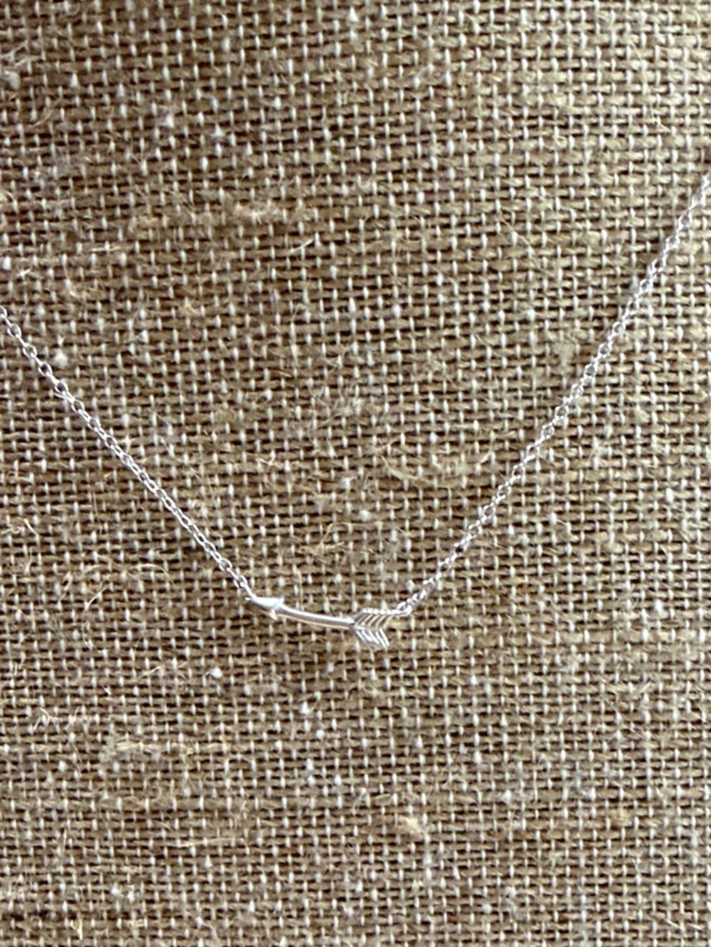 Delicate Silver Arrow Pendant Necklace - Women Jewelry sterling 925